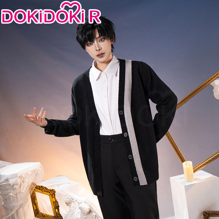 【In Stock】DokiDoki-R Game Love And Deepspace Cosplay Zayne Costume Daily Black Cardigan Sweater