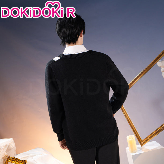 【In Stock】DokiDoki-R Game Love And Deepspace Cosplay Zayne Costume Daily Black Cardigan Sweater