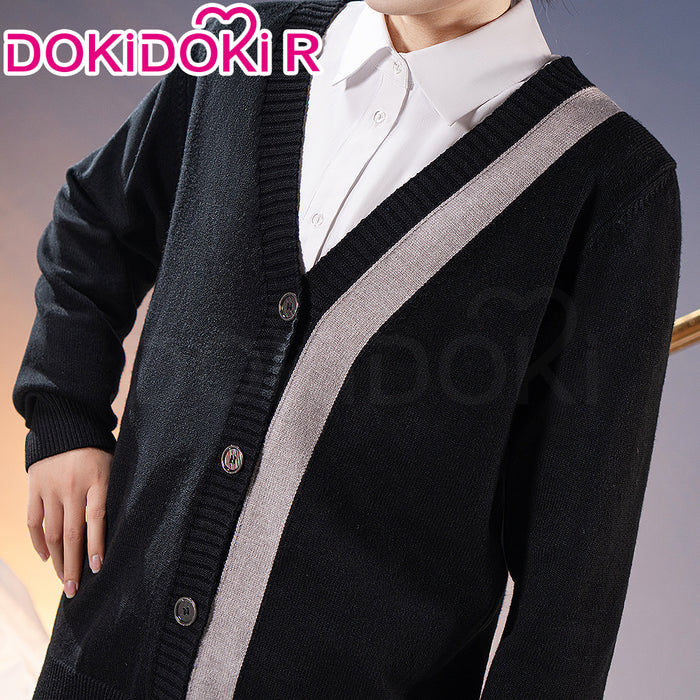 【In Stock】DokiDoki-R Game Love And Deepspace Cosplay Zayne Costume Daily Black Cardigan Sweater