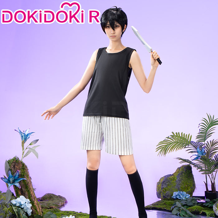 【In Stock】【Size M-3XL】DokiDoki-R Game Cosplay Costume Black Vest Casual Suit