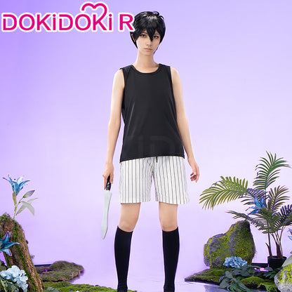 【In Stock】【Size M-3XL】DokiDoki-R Game Cosplay Costume Black Vest Casual Suit