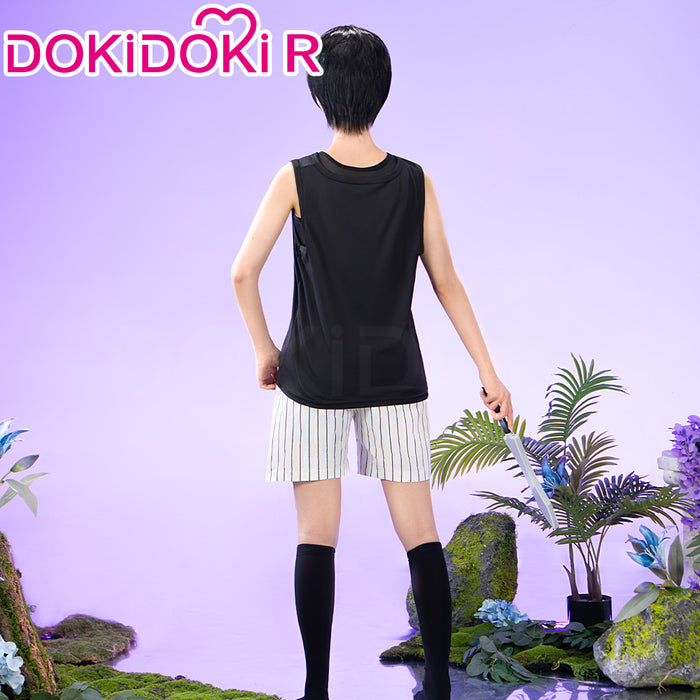 【In Stock】【Size M-3XL】DokiDoki-R Game Cosplay Costume Black Vest Casual Suit