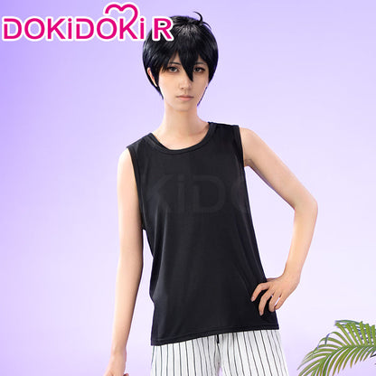 【In Stock】【Size M-3XL】DokiDoki-R Game Cosplay Costume Black Vest Casual Suit