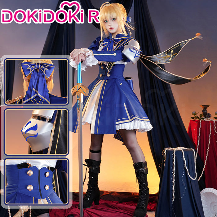 【In Stock】【Size S-2XL】 DokiDoki-R Game Honkai: Star Rail x Fate Stay Night Cosplay Saber Costume