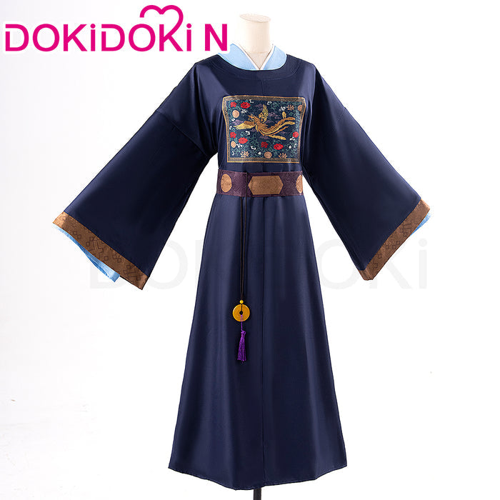 【In Stock】【Size S-2XL】DokiDoki-N Anime The Apothecary Diaries Cosplay Jinshi Costume Blue Court Dress