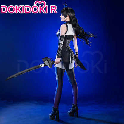 【In Stock】【Size S-2XL】DokiDoki-R Anime Cosplay Cosplay Black Costume / Wig Female