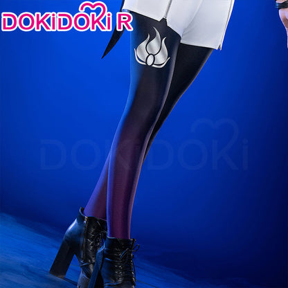 【In Stock】【Size S-2XL】DokiDoki-R Anime Cosplay Cosplay Black Costume / Wig Female