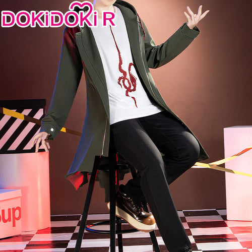 【IN STOCK】【Size S-2XL】DokiDoki-R Game Cosplay Green Coat Costume Halloween