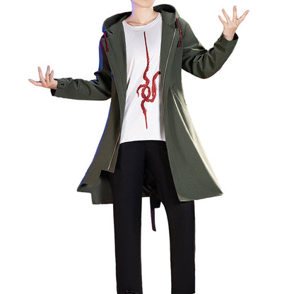 【IN STOCK】【Size S-2XL】DokiDoki-R Game Cosplay Green Coat Costume Halloween
