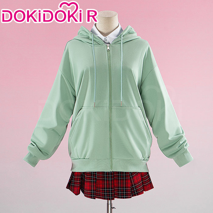 【In Stock】【Size S-3XL】Dokidoki-R Anime DDD Cosplay Costume Green Hoodie