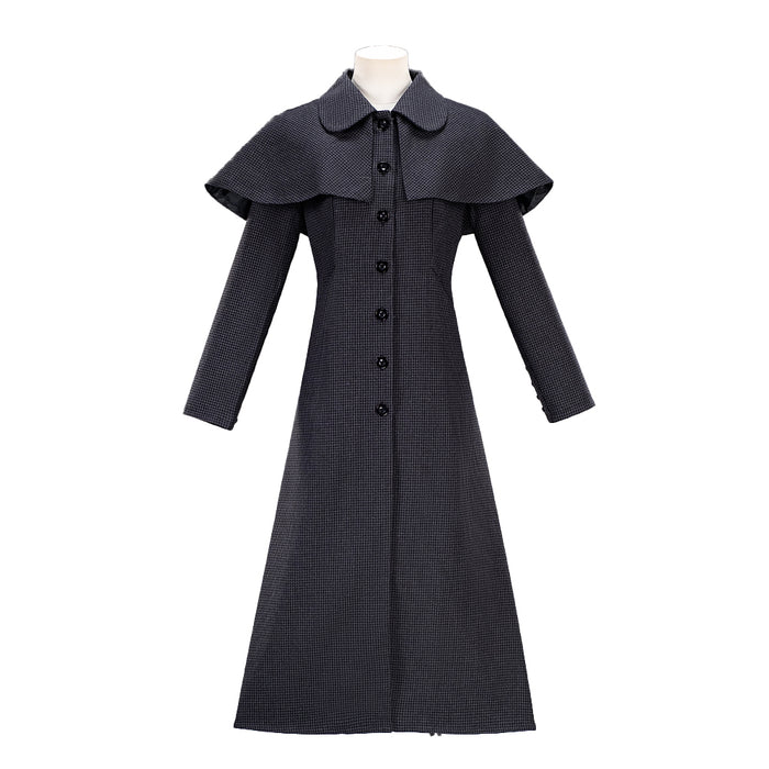 【In Stock】【Size XS-3XL】DokiDoki-N TV Cosplay Black Woolen Coat Costume Halloween Outfit