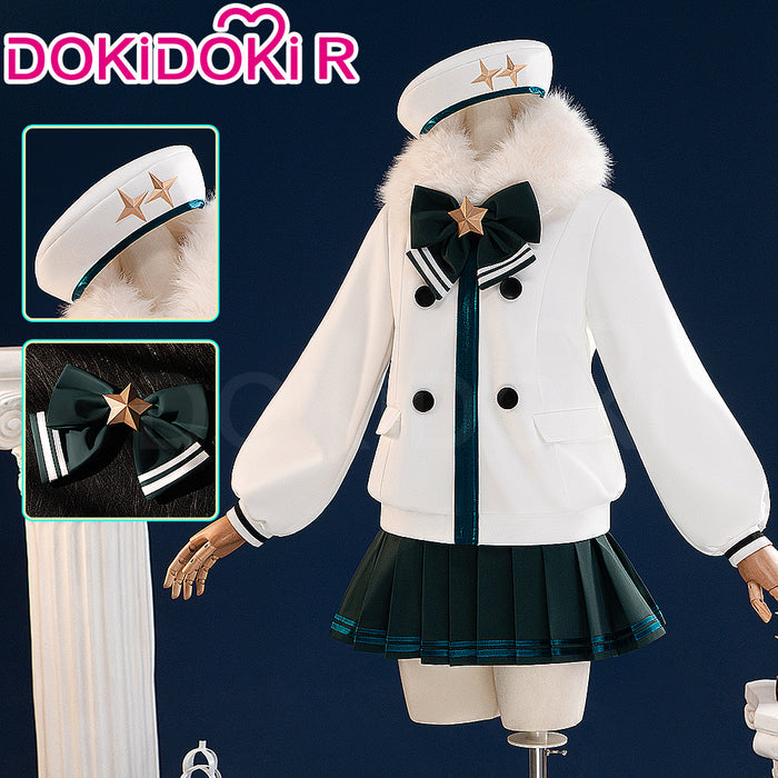 【In Stock】【Size XS-XL】DokiDoki-R Cosplay White Costume New Winter Wear