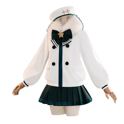 【In Stock】【Size XS-XL】DokiDoki-R Cosplay White Costume New Winter Wear