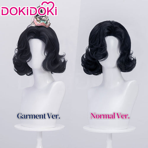 【Normal Ver Ready For Ship】DokiDoki Game Reverse:1999 Cosplay Tuesday Wig Short Curly Black Hair Story of the Jade Vase