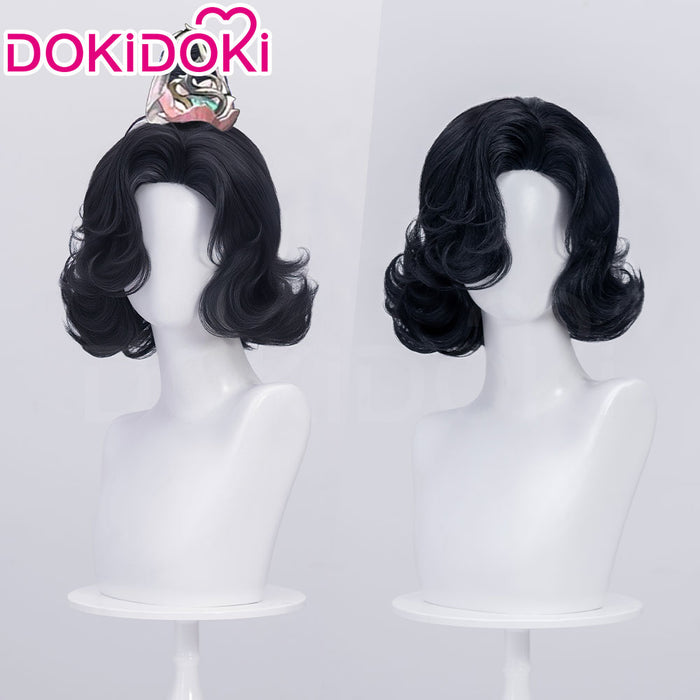 【Normal Ver Ready For Ship】DokiDoki Game Reverse:1999 Cosplay Tuesday Wig Short Curly Black Hair Story of the Jade Vase