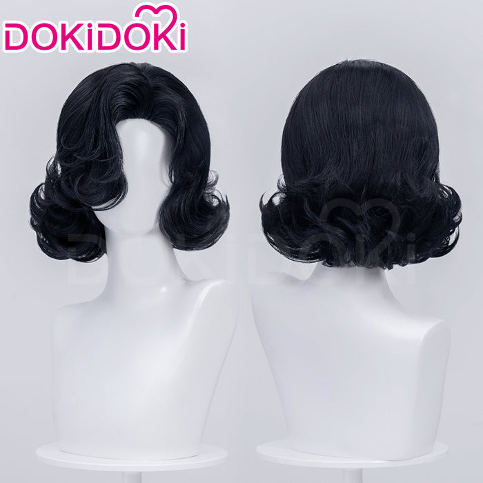 【Normal Ver Ready For Ship】DokiDoki Game Reverse:1999 Cosplay Tuesday Wig Short Curly Black Hair Story of the Jade Vase