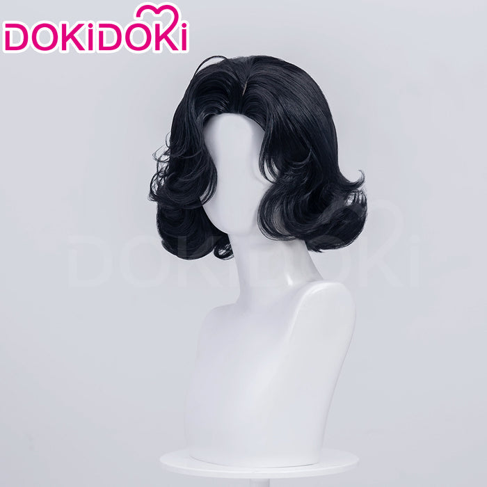 【Normal Ver Ready For Ship】DokiDoki Game Reverse:1999 Cosplay Tuesday Wig Short Curly Black Hair Story of the Jade Vase