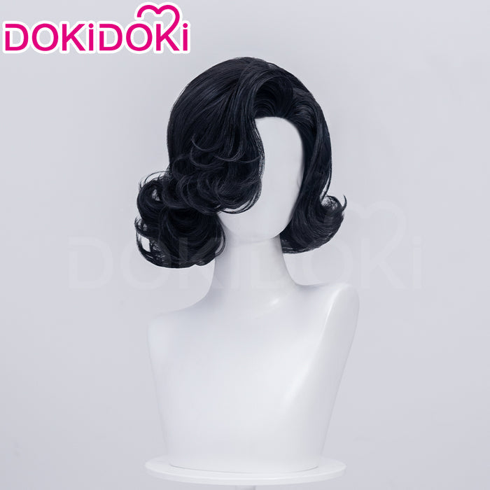 【Normal Ver Ready For Ship】DokiDoki Game Reverse:1999 Cosplay Tuesday Wig Short Curly Black Hair Story of the Jade Vase
