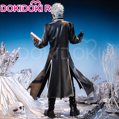 【Partial Ready For Ship】【Size M-4XL】DokiDoki-R Game Cosplay Long Black Coat Halloween