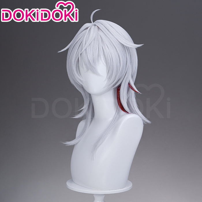 【Partially Ready For Ship】DokiDoki Game Wuthering Waves Cosplay Zani Cosplay Wig / Horns /  Earrings Ear Clips Ear Accessories Long Curly Silver Hair