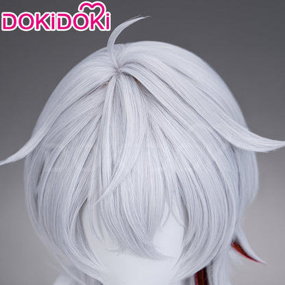 【Partially Ready For Ship】DokiDoki Game Wuthering Waves Cosplay Zani Cosplay Wig / Horns /  Earrings Ear Clips Ear Accessories Long Curly Silver Hair