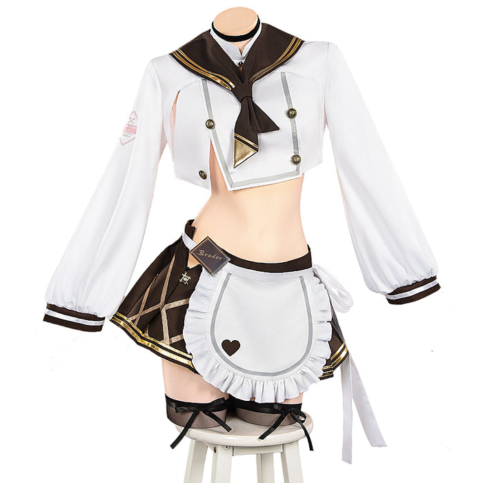 【Partially Ready For Ship】DokiDoki-R Game Cosplay Sexy Uniform Costume