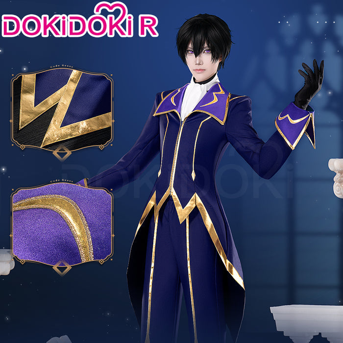 【Partially Ready For Ship】【Size S-2XL】DokiDoki-R Anime Cosplay Costume Knight of the Round Purple Red Suit