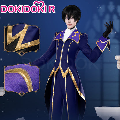 【Partially Ready For Ship】【Size S-2XL】DokiDoki-R Anime Cosplay Costume Knight of the Round Purple Red Suit