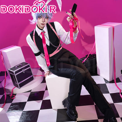 【Partially Ready For Ship】【Size S-3XL】DokiDoki-R Cosplay Rabbit Hole Costume / Wig Bunny Boy Sexy Black Halloween