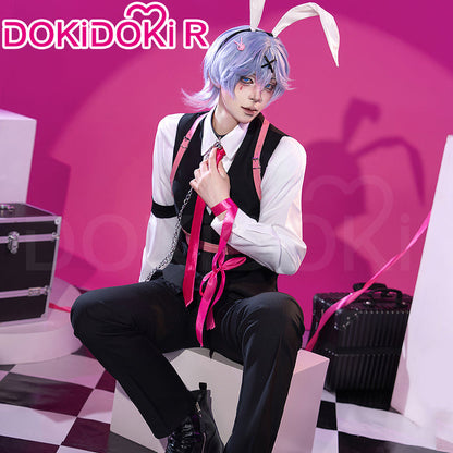 【Partially Ready For Ship】【Size S-3XL】DokiDoki-R Cosplay Rabbit Hole Costume / Wig Bunny Boy Sexy Black Halloween