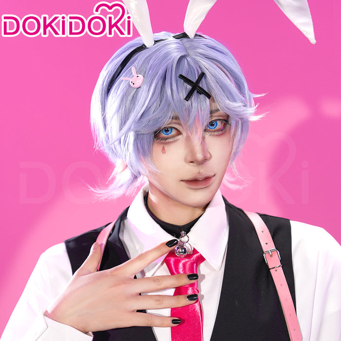 【Partially Ready For Ship】【Size S-3XL】DokiDoki-R Cosplay Rabbit Hole Costume / Wig Bunny Boy Sexy Black Halloween