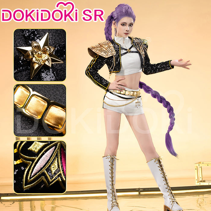 【Partially Ready For Ship】【Size S-3XL】【Last Batch】DokiDoki-SR Movie Anime KPOP KILLER Cosplay Costume 3D Printed / Vacuum Formed Shoulder Armor GOLD SERIES