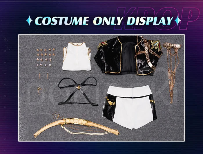 【Partially Ready For Ship】【Size S-3XL】【Last Batch】DokiDoki-SR Movie Anime KPOP KILLER Cosplay Costume 3D Printed / Vacuum Formed Shoulder Armor GOLD SERIES