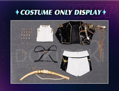 【Partially Ready For Ship】【Size S-3XL】【Last Batch】DokiDoki-SR Movie Anime KPOP KILLER Cosplay Costume 3D Printed / Vacuum Formed Shoulder Armor GOLD SERIES