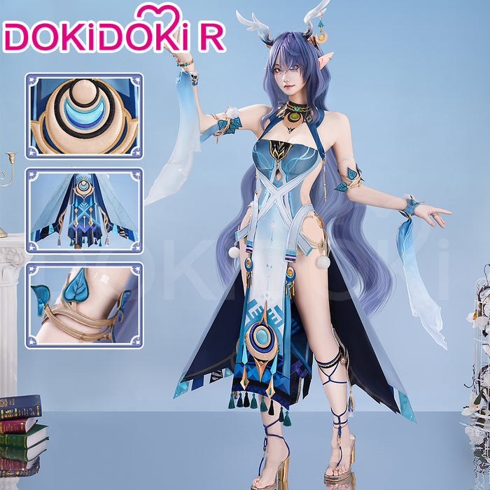 【Partially Ready For Ship】【Size XS-2XL】DokiDoki-R Game Genshin Impact Cosplay Lauma Costume Song of the Welkin Moon Nod Krai Halloween