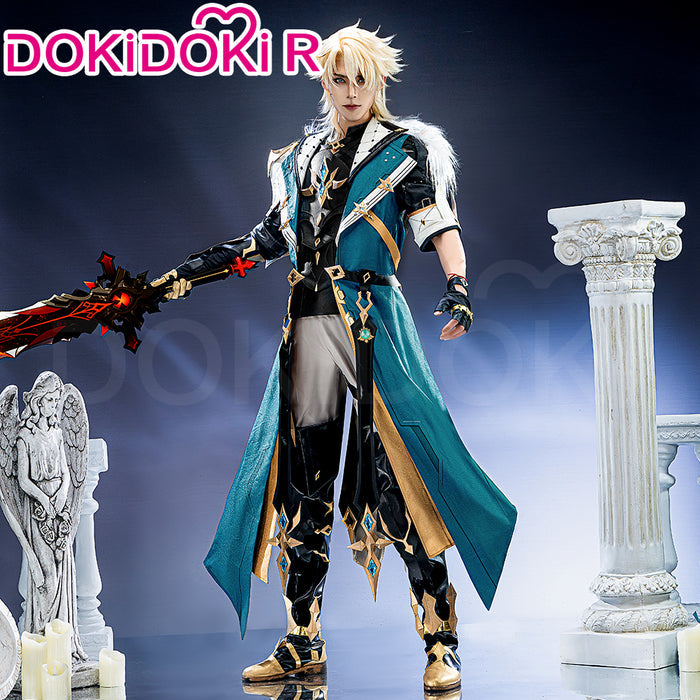 【Partially Ready For Ship】【Size XS-3XL】 DokiDoki-R Game Genshin Impact Cosplay Varka Costume / Knee Pads Song of the Welkin Moon Nod Krai