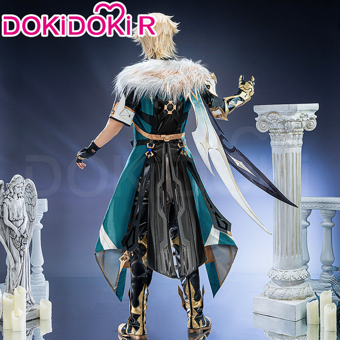 【Partially Ready For Ship】【Size XS-3XL】 DokiDoki-R Game Genshin Impact Cosplay Varka Costume / Knee Pads Song of the Welkin Moon Nod Krai