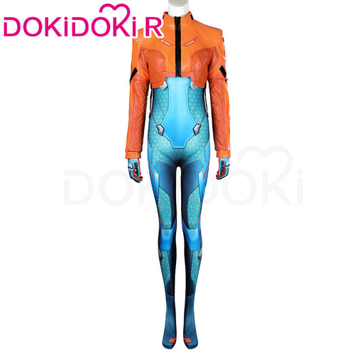 【Partially Ready For Ship】【Size XS-3XL】DokiDoki-R Game Cosplay Blue Tights Costume