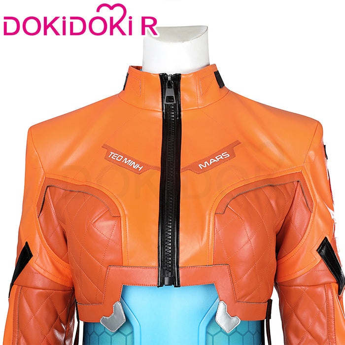 【Partially Ready For Ship】【Size XS-3XL】DokiDoki-R Game Cosplay Blue Tights Costume