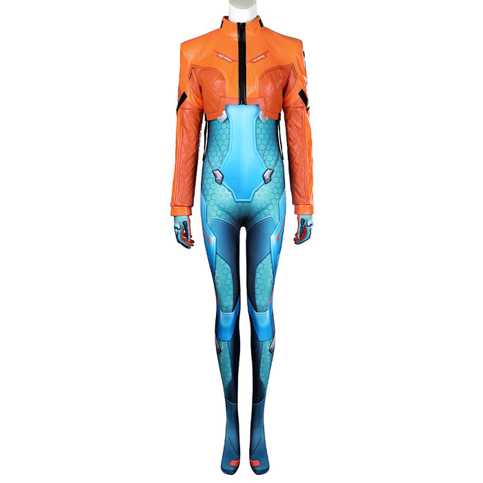 【Partially Ready For Ship】【Size XS-3XL】DokiDoki-R Game Cosplay Blue Tights Costume
