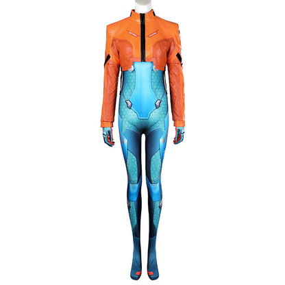 【Partially Ready For Ship】【Size XS-3XL】DokiDoki-R Game Cosplay Blue Tights Costume