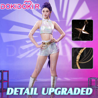 【Partially Ready For Ship】【Size XS-3XL】【Last Batch】DokiDoki-R Movie Anime KPOP KILLER Costume WHITE SERIES