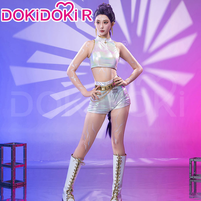 【Partially Ready For Ship】【Size XS-3XL】【Last Batch】DokiDoki-R Movie Anime KPOP KILLER Costume WHITE SERIES