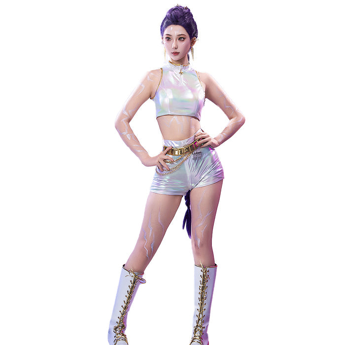 【Partially Ready For Ship】【Size XS-3XL】【Last Batch】DokiDoki-R Movie Anime KPOP KILLER Costume WHITE SERIES