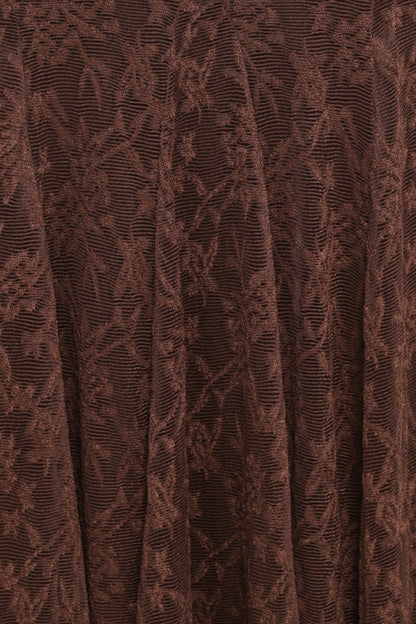 Bromley Lace Skirt Set - Brown