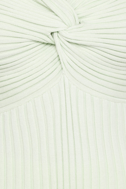 Demi Twist Detail Knit Top - Sage