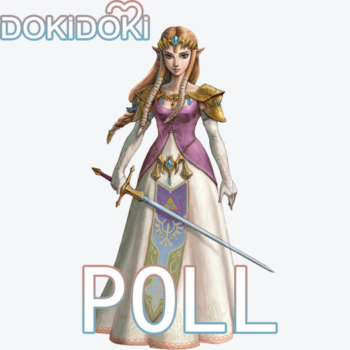 【POLL】$5 Deposit =10% OFF Coupon DokiDoki Game Cosplay Princess Costume Pink White Dress