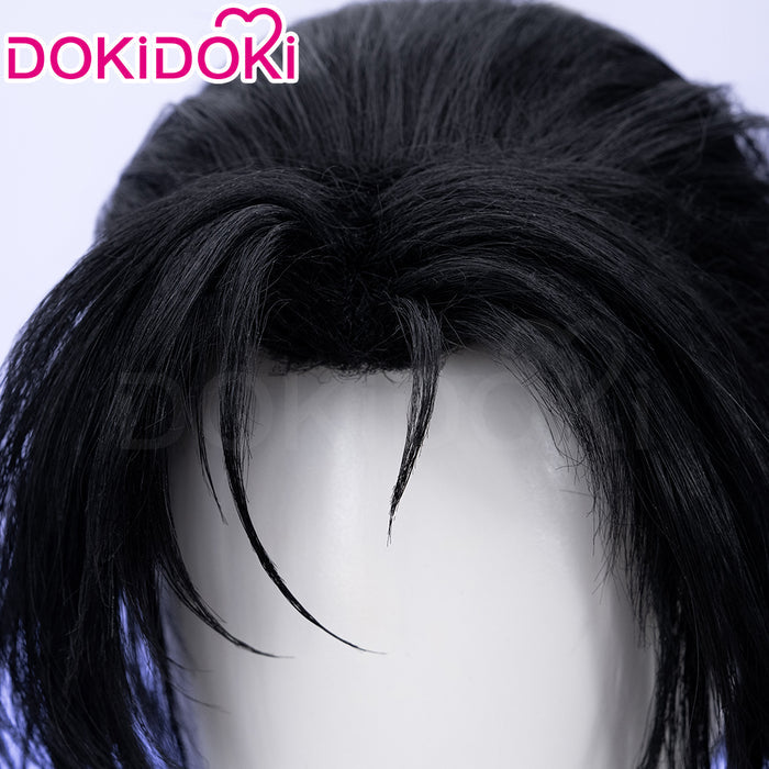 【Ready For Ship】DokiDok Game Where Winds Meet Cosplay Jiang Yan Wig Long Straight Black Hair Ponytail Jiangyan