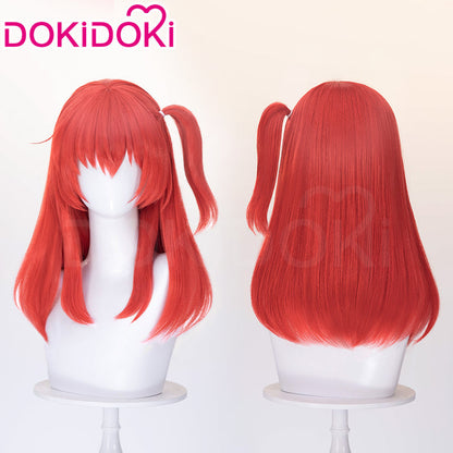 【Ready For Ship】DokiDoki Anime Bocchi the Rock! Cosplay Kita Ikuyo Wig Long Straight Red Hair Braids Kessoku Band