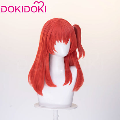 【Ready For Ship】DokiDoki Anime Bocchi the Rock! Cosplay Kita Ikuyo Wig Long Straight Red Hair Braids Kessoku Band